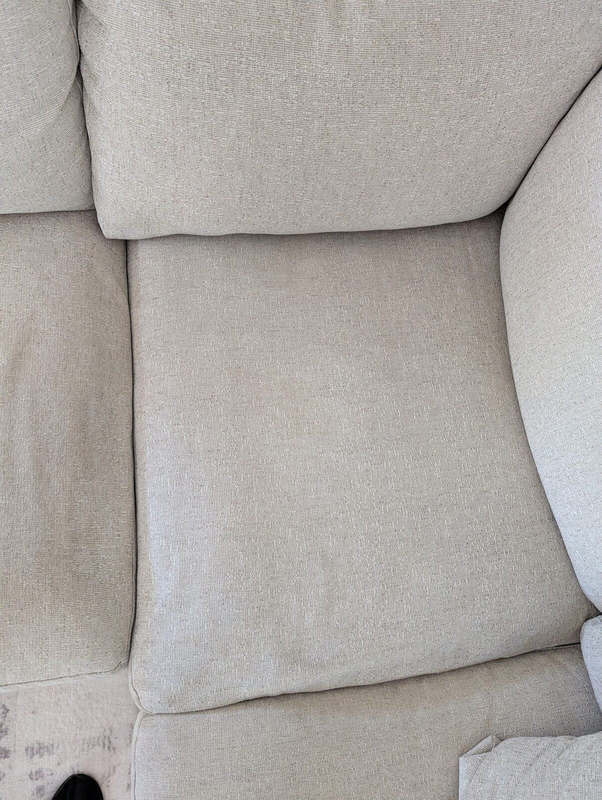 After - upholstery stain removed